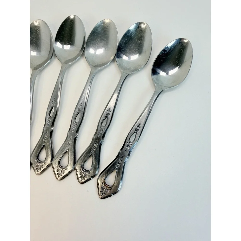 Stanley Roberts Autumn Ballad Stainless Lot 7 Teaspoons Replacements Crafting #2